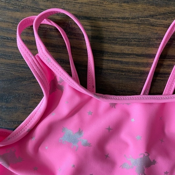 Bmagical, Girls, Bathing Suit, One-Piece, Pink, Barbiecore, Unicorns, Size 5 - Picture 3 of 12
